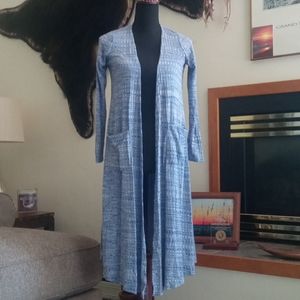 Women's Lularoe long cover up Size XS.